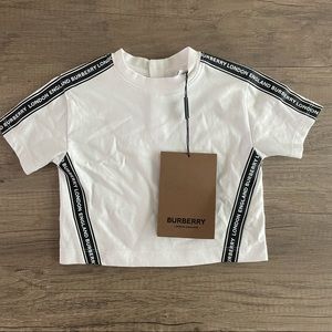 Burberry NEW kids baby infant 6 month unisex t shirt logo